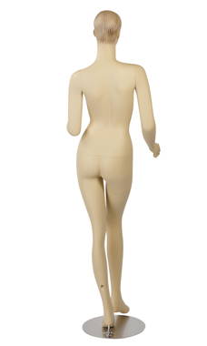 Fiberglass Female Mannequin with Molded Hair