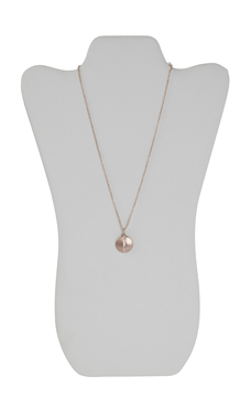 White Faux Leather Necklace Display Easels