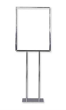 Large Sign Holder Twin Stem - Metal
