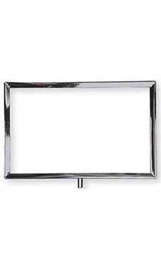 Stem Mount Metal Sign Holder - Large