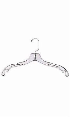 Heavy Weight 17 inch Clear Plastic Dress Hangers
