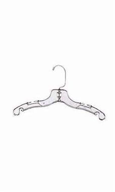 Children's Plastic Dress Hangers - Clear