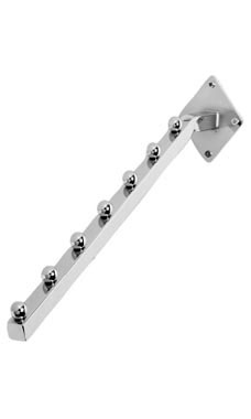7-Ball Waterfall Wall Mount with Square Tubes
