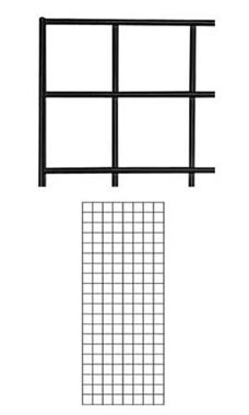 2' x 5' Black Gridwall Panel