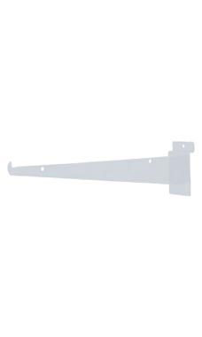 12" Slatwall Shelf Brackets- White