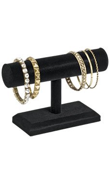 Black Velvet One Tier Necklace/Bracelet Displays