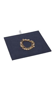 Small - Slate Blue Faux Suede Jewelry Pad/Tray Liner
