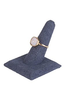 Single Finger Slate Blue Ring Display