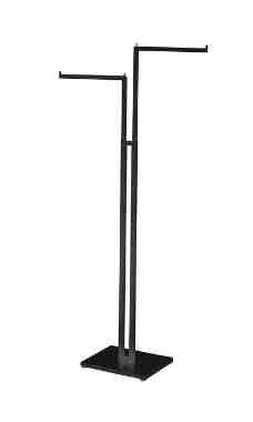 Made to Order Silver Vein 2-Way Clothing Rack with Straight Arms