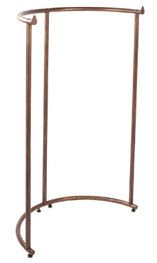 Boutique Cobblestone Half Round Clothing Rack