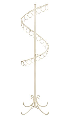 Boutique Ivory Spiral Scarf Rack