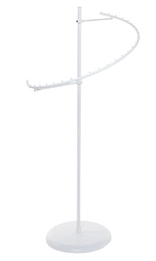 White 29-Ball Spiral Clothing Rack White 29-Ball Spiral Clothing Rack