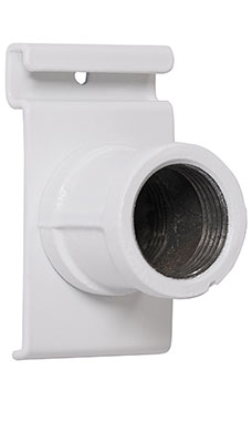 Boutique White Pipe Grid Bracket