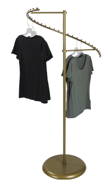 Gold 29-Ball Spiral Clothing Rack Gold 29-Ball Spiral Clothing Rack