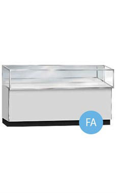 Gray Metal Framed Jewelry Display Cases