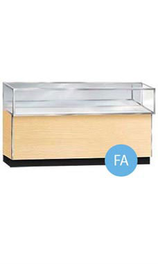 Maple Metal Framed Jewelry Display Cases