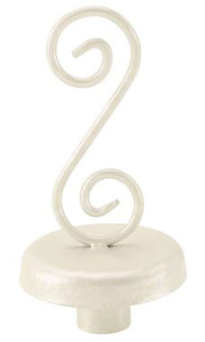 Boutique Boutique Ivory S-Shape Finial for Dressmaker Formss
