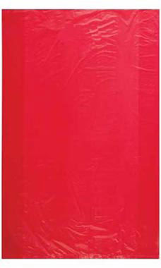 High-Density Red Plastic Merchandise Bags - 20" x 5" x 30"