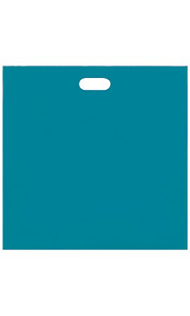 Low-Density Teal Plastic Merchandise Bags - 20" x 20" x 5"
