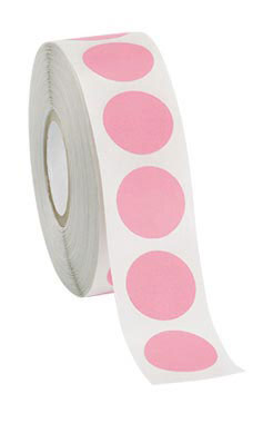 Pink Self-Adhesive Colored Label