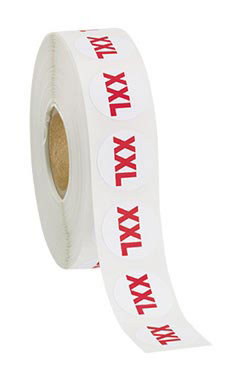 Self-Adhesive Size XXL Labels