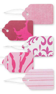 Pink Print Price Tags