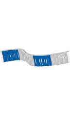 Blue/Silver Metallic Fringe Pennant
