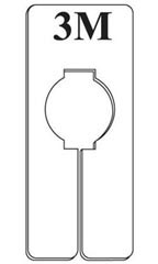 Rectangular '3M' Size Dividers - 3 Month