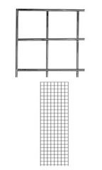 2 x 6 foot Chrome Wire Grid Panel