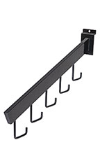 Black 5-J-Hook Dimensional Waterfall for Slatwall