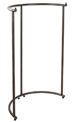 Boutique Vintage Half Round Clothing Rack