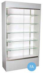 48 inch Gray Wall Unit Display Case Fully Assembled