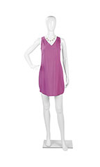 Female Glossy White Plastic Mannequin Pose 2