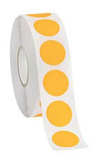 Self-Adhesive Fluorescent Orange Labels
